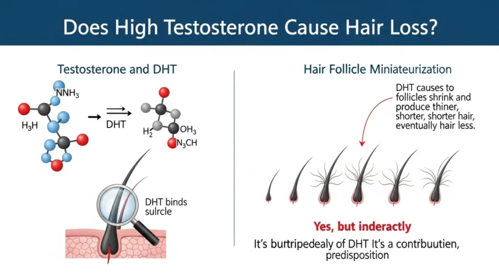 Does High Testosterone Cause Hair Loss