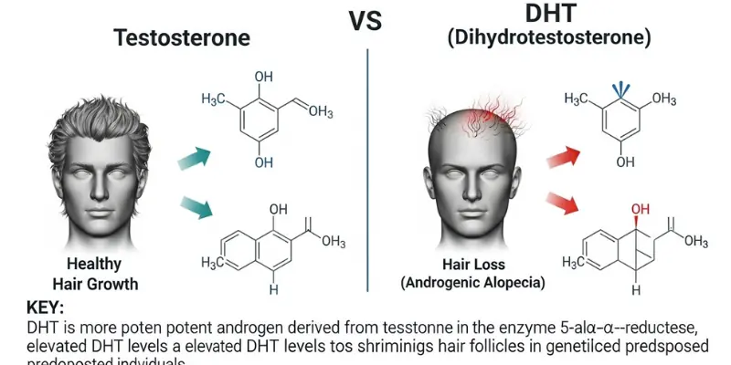 Quick Summary Testosterone vs DHT vs Hair Loss