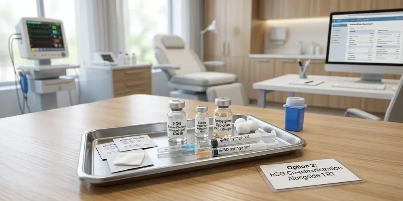 Option 2 hCG Co-administration Alongside TRT