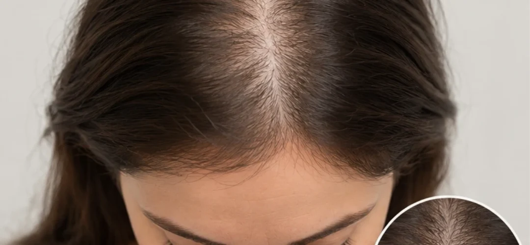 Before Exosome Hair Treatment