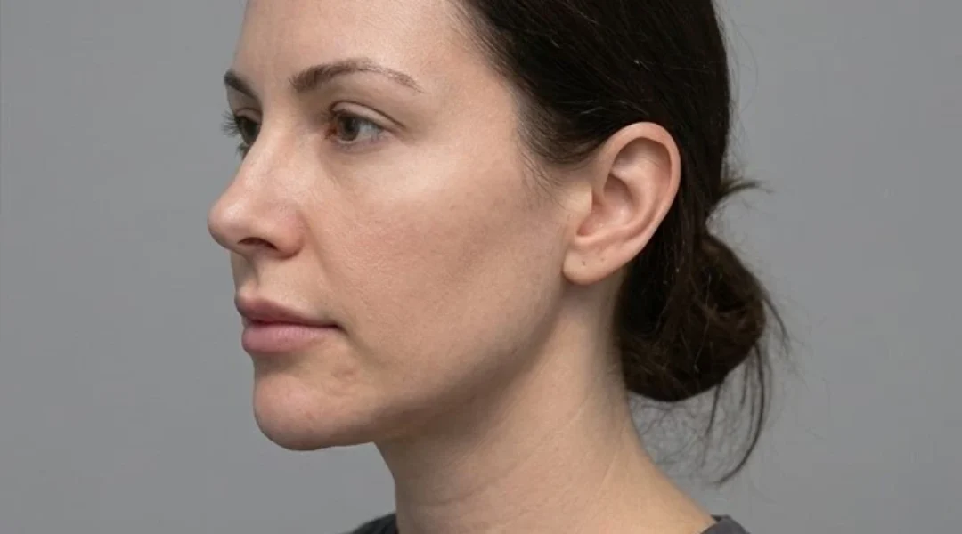 Chin filler after treatment